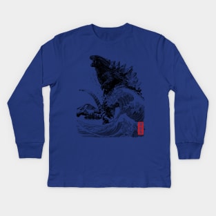 The Rise of Gojira Kids Long Sleeve T-Shirt